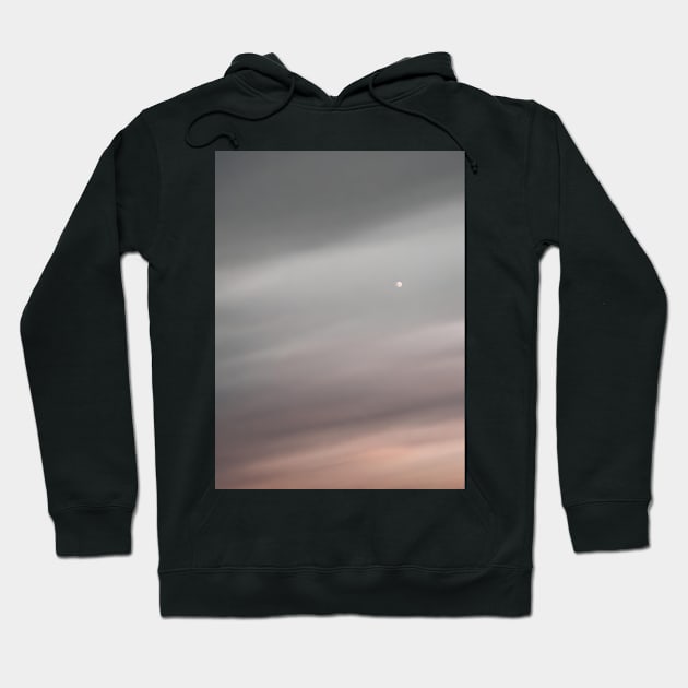 Moonrise over a cloudy sky Hoodie by Alihassan-Art